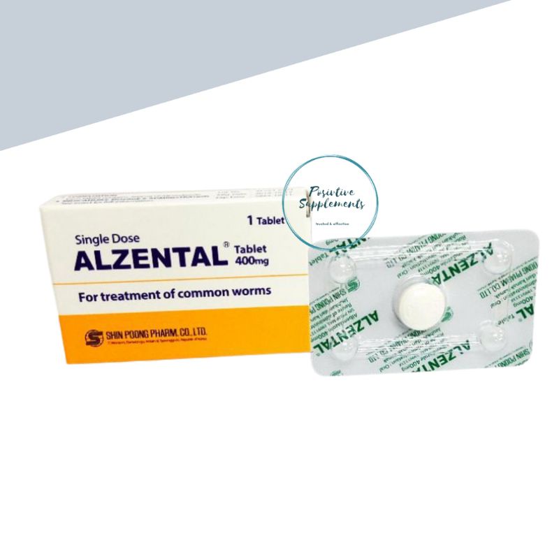 Alzental 400mg Ubat Cacing Dewasa 1s Sekali Makan Shopee Malaysia