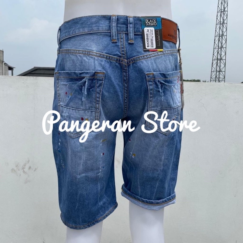PRIA Original Distro Men's BLACKSQUAD Jeans Shorts