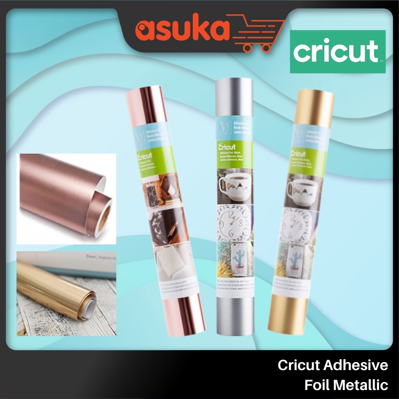Cricut Adhesive Foil Metallic Rose Gold/ Matte Silver/ Matte Gold