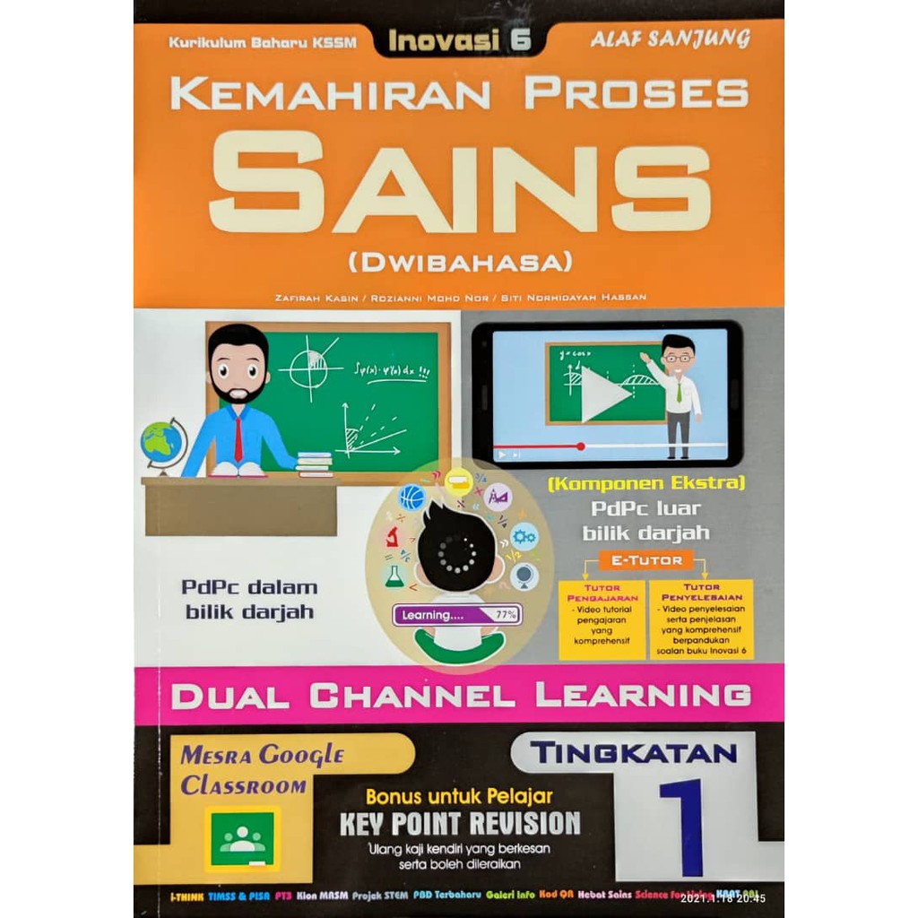 Buku Aktiviti 2021 Kemahiran Proses Sains Tingkatan 1 2 3 4 5 Kssm Inovasi 6 Alaf Sanjung Shopee Malaysia