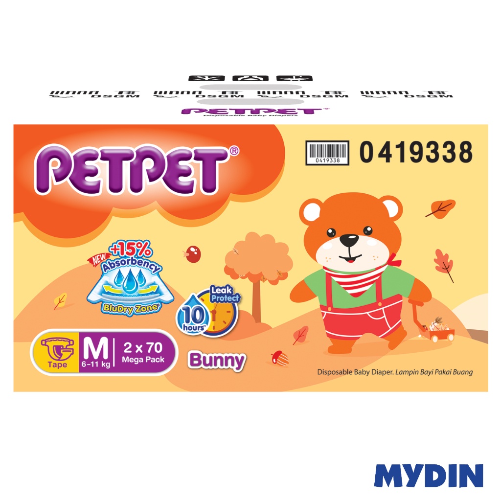 PetPet Tape Mega Pack Play Box M (2 x 70\'s)