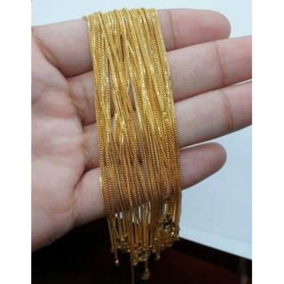  Gelang belut  padu dewasa emas 916 tulen Shopee Malaysia