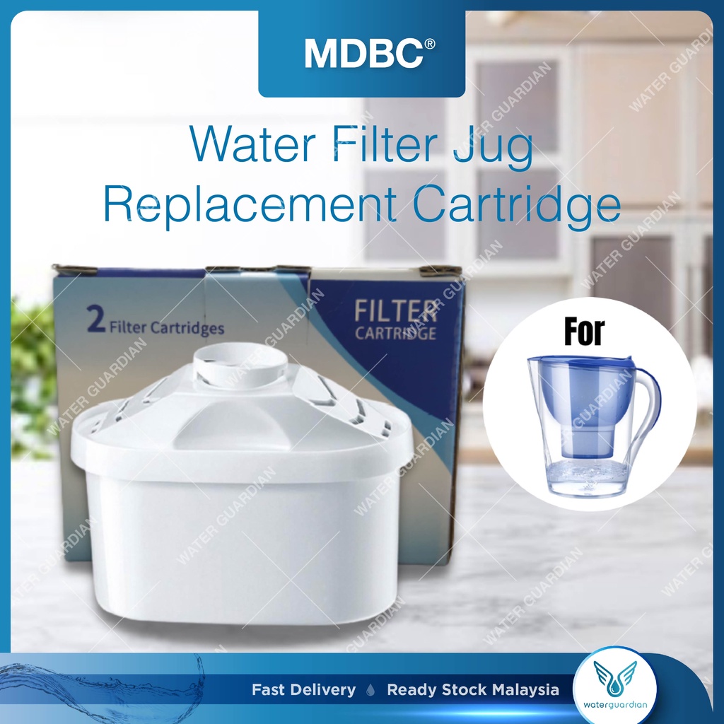 Water Filter Jug Replacement Cartridge Refill 3.5L Water Purifier Activated Carbon MDBC