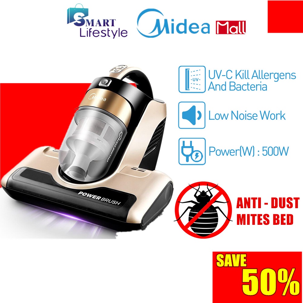Midea AntiDust Mites Bed Vacuum Cleaner MVCB500VM Shopee Malaysia