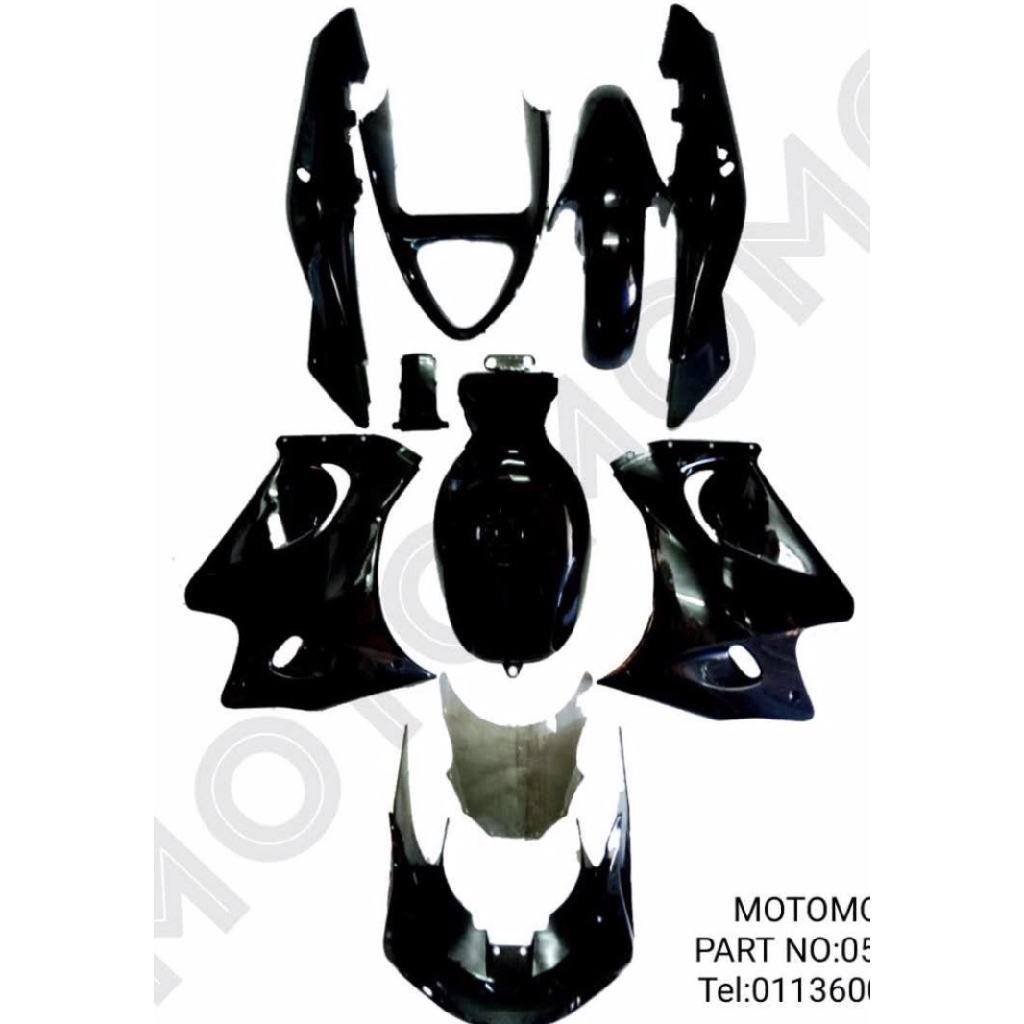 KAWASAKI ZX150 NINJA 150 RR COVER SET VISOR BLACK NO KAWASAKI ZX150 NINJA 150 RR COVER SET VISOR BLACK NO