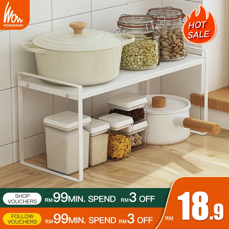 Rak Dapur Kitchen Storage Rack Kitchen Organizer Shelf For Countertop