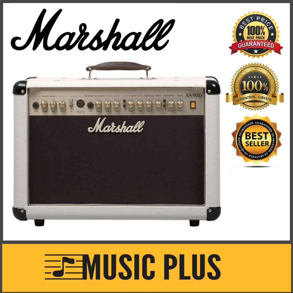 Marshall AS50D 50watt 2x8 2channel Acoustic Combo Amplifier Cream