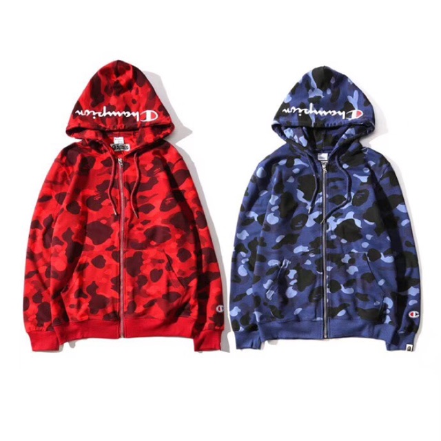 champion x bape hoodie