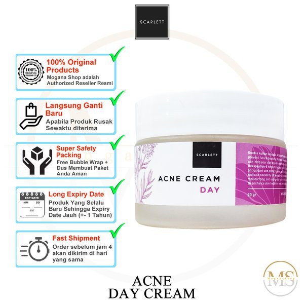 scarlett acne day cream