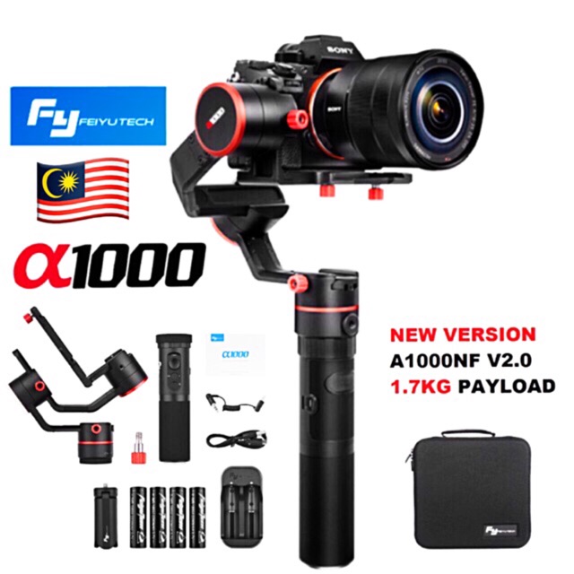 Contractor Destiny Above head and shoulder FeiyuTech A1000 3-Axis gimbal stabilizer for DSLR/MIRRORLESS camera Fy  feiyu | Shopee Malaysia