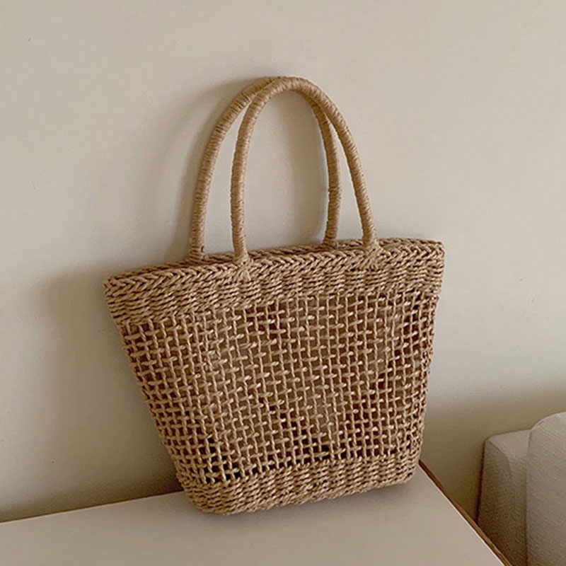 rattan tote bag