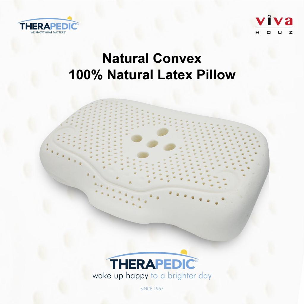 Therapedic Usa Natural Convex Pillow Neck Care Amp Support 100