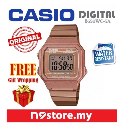 casio gold color watch