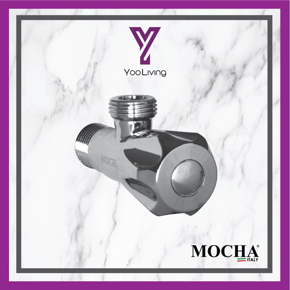 Mocha Italy- Angle Valve BRASS (M3181) | Durable and Sustainable In Toilet High Quality Toilet Accessories