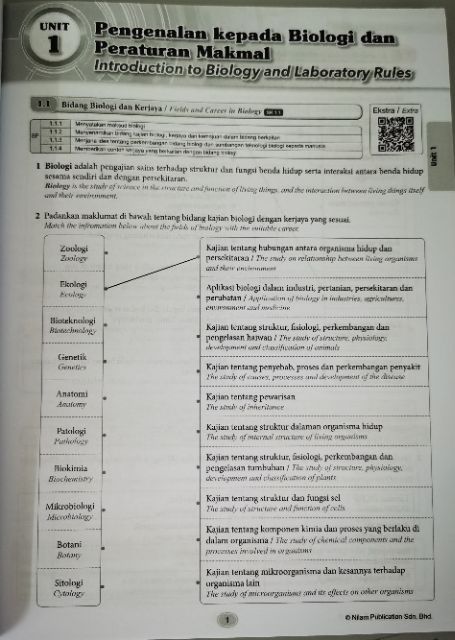 Jawapan Modul Biologi Tingkatan 5 Kssm Nilam Publication