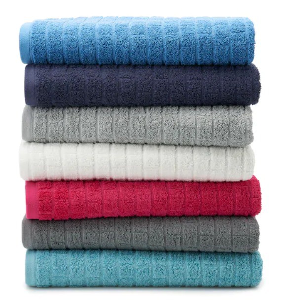 THE BOX Textured Bath Towel Factory Clearance 500++ grams 76x136cm