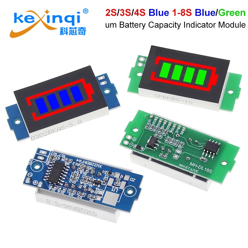 1S - 4S-8S Single 3.7V Lithium Battery Capacity Indicator Module 4.2V Blue  Display Electric Vehicle Battery Power Tester Li-ionLithium Battery  Capacity Indicator Module 4.2V Blue Display Electric Vehicle Battery Power  Tester Li-ion |