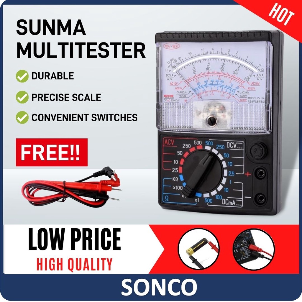 SONCO YX-1000A SAMWA/SUNWEI/SUNWA/SANWAI style Multimeter Analogue ...