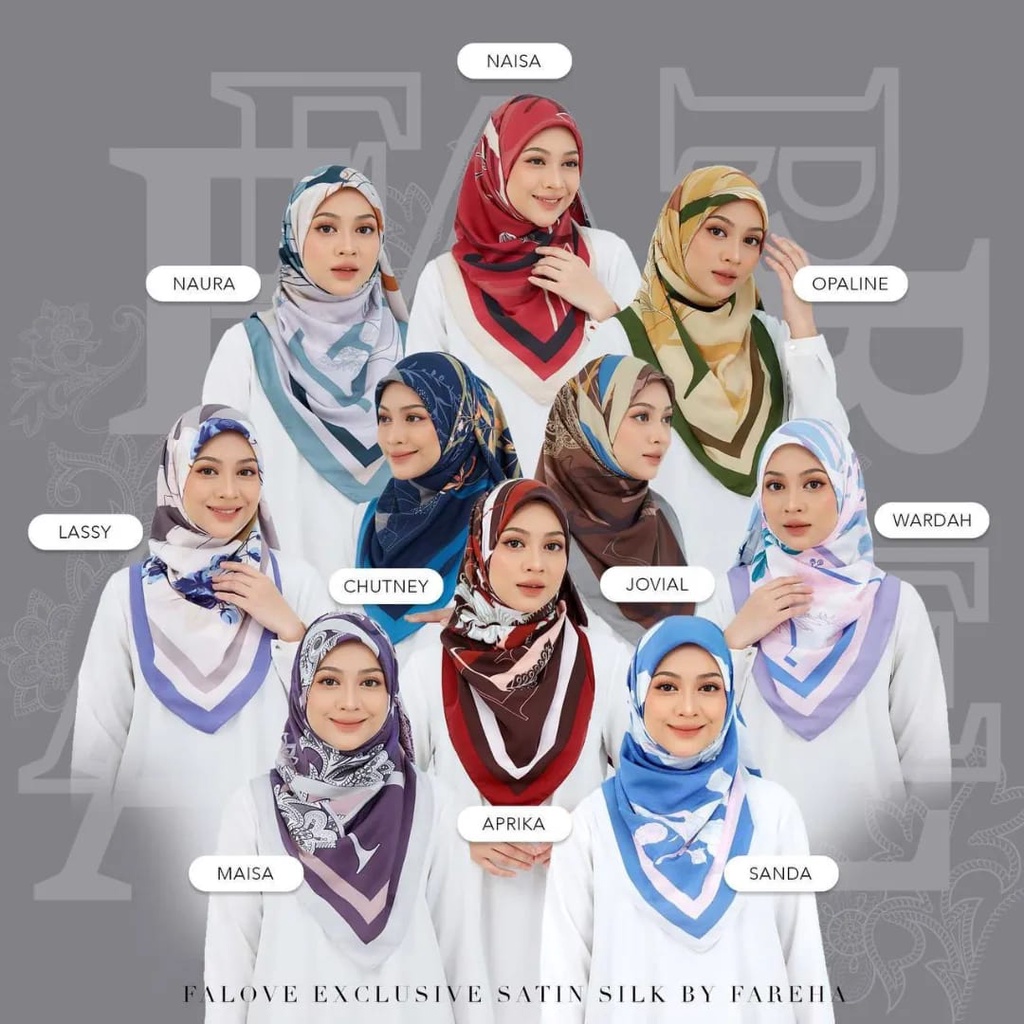 TUDUNG BAWAL SATIN PREMIUM SILK | Shopee Malaysia