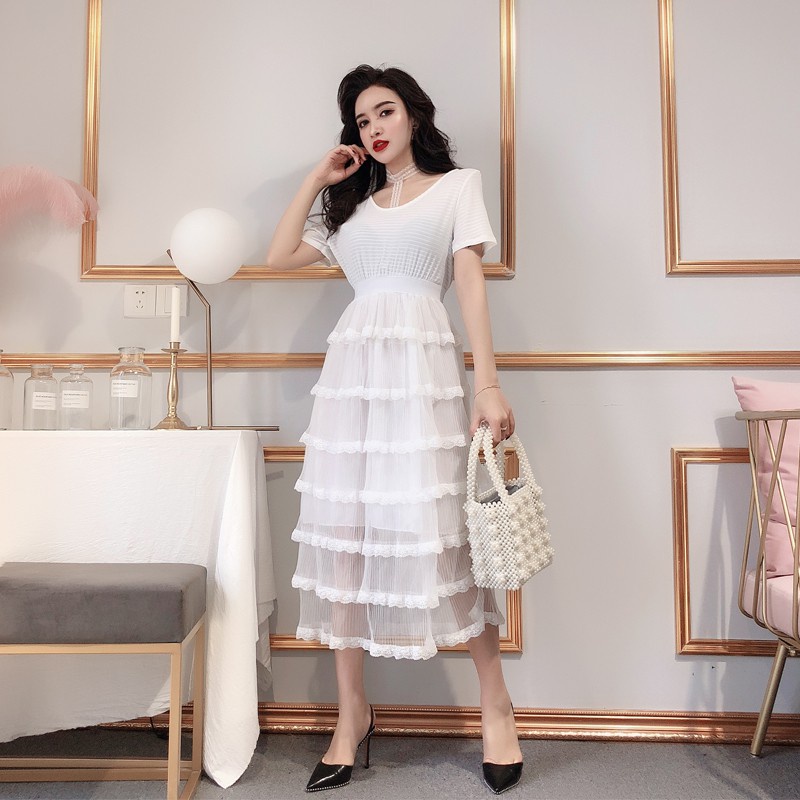 Fashion Waist Slim One Piece Dress Clearance Price One Piece Dresses Popular Korean Skirts Shopee Malaysia