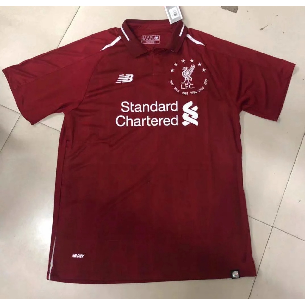 liverpool six times jersey