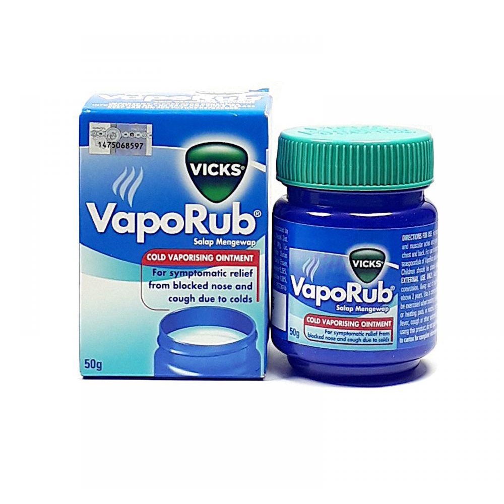 VICKS VapoRub Cold Vaporising Ointment 10g/25g/50g Shopee Malaysia