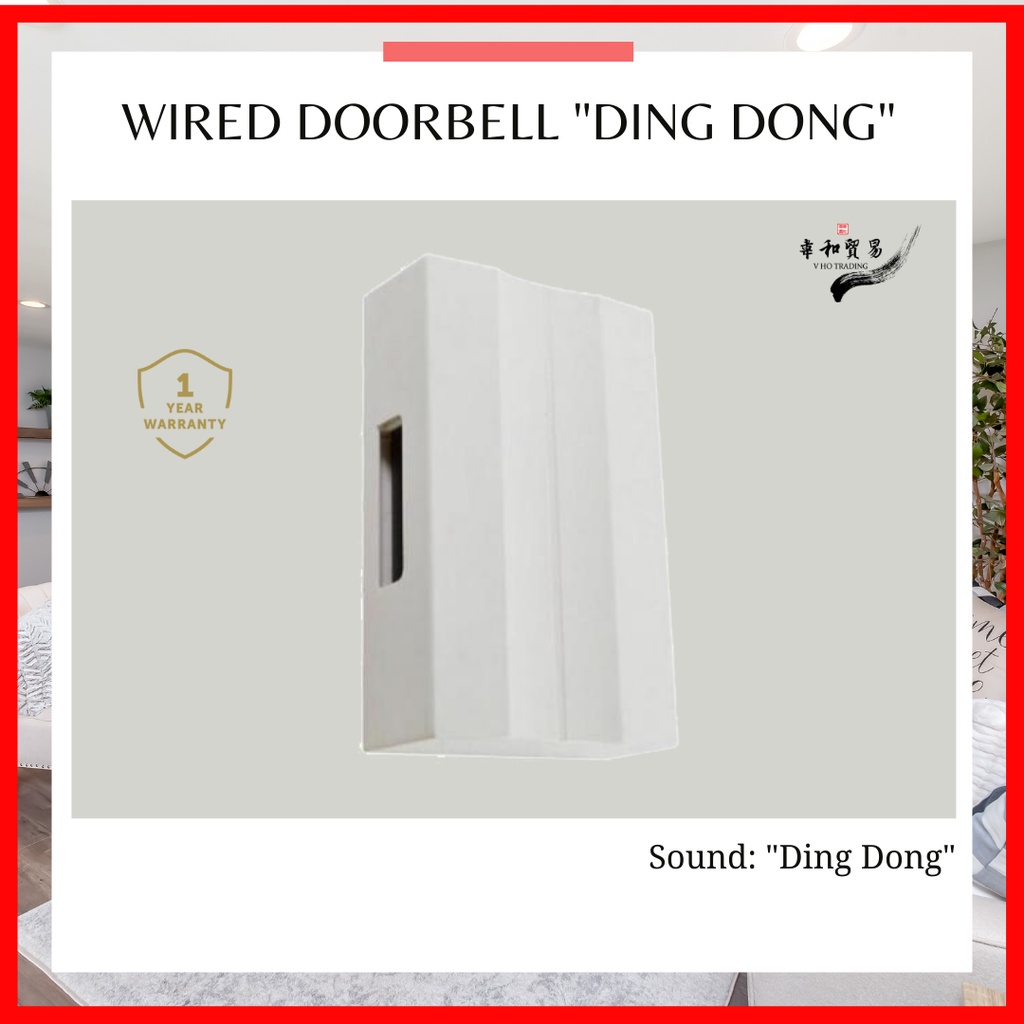 Wired Doorbell AC Door Bell 240V Wiring Loceng Ding Dong, Sound 