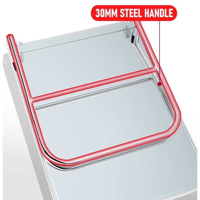 350kg Stainless Steel Foldable Trolly Platform Hand Truck Trolley Troli Barang Heavy Duty 4 Wheel Cart Shopee Malaysia