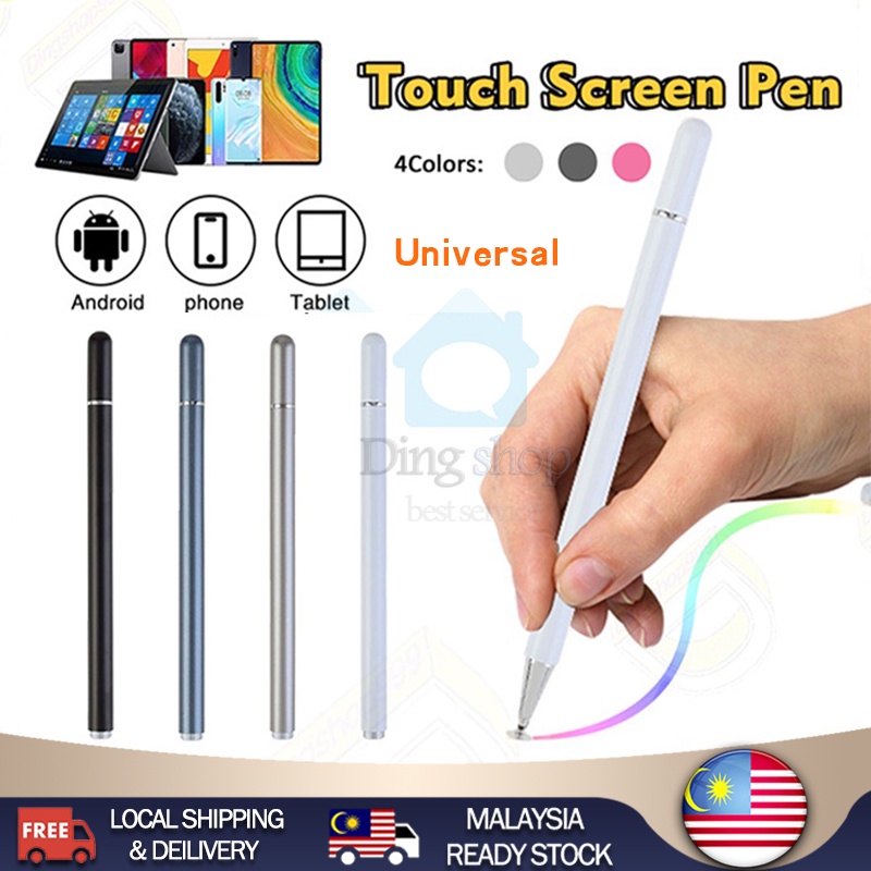 2 in 1 Universal Capacitive Pen Compatibility For iPhone Android Tablet