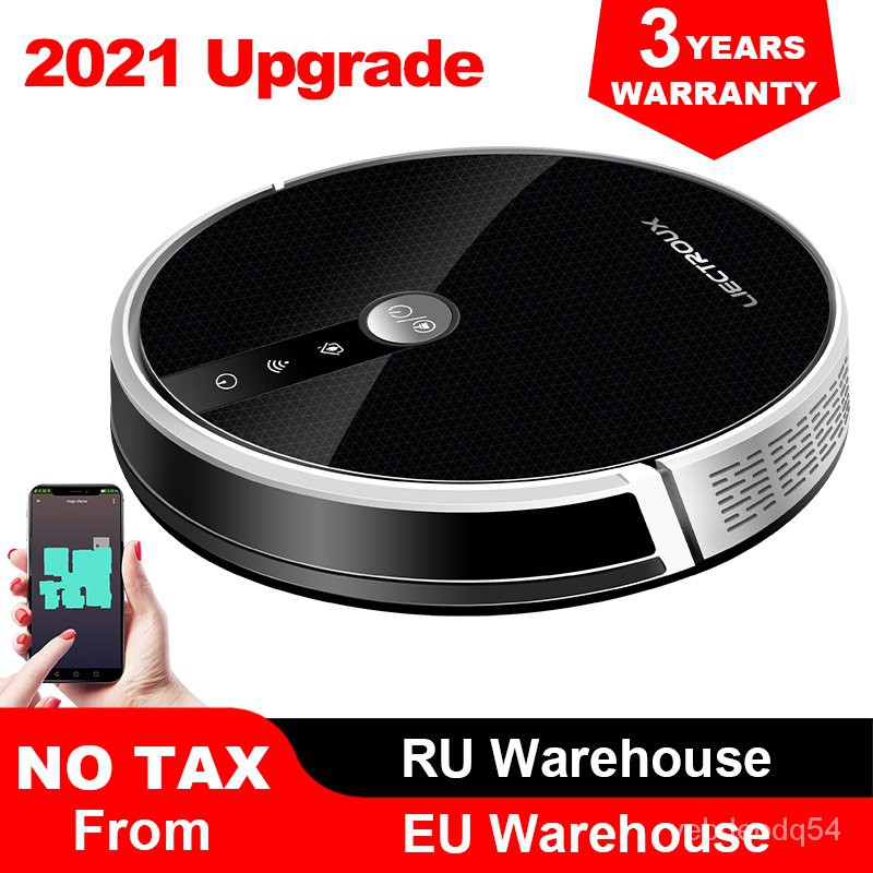 LIECTROUX C30B Robot Vacuum Cleaner Map Navigation,WiFi App,4000Pa Suction,Smart Memory,Electric WaterTank,Wet Mopping,D