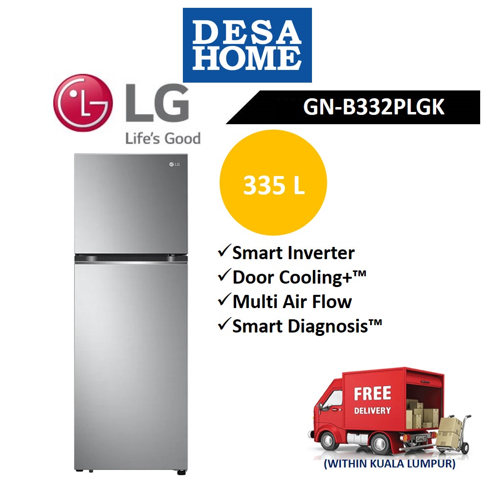 LG Top Freezer With Multi Air Flow & Smart Inverter FRIDGE (335L) [Free