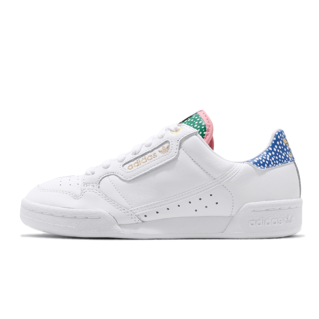 adidas continental 80 blue and pink