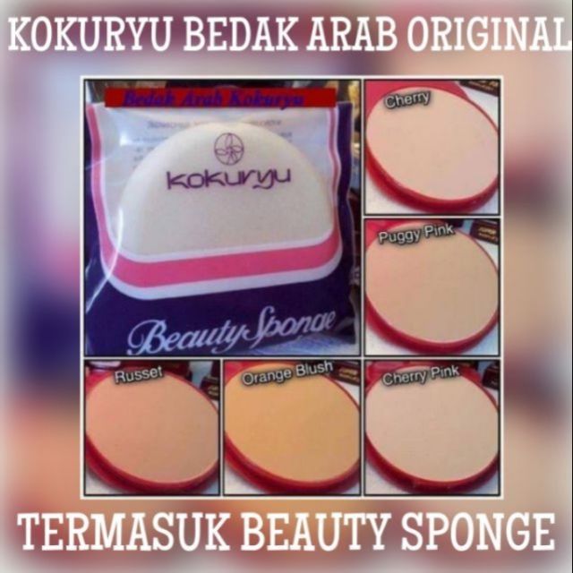 Kokuryu Bedak Arab Super Summer Cake Beauty Sponge Original