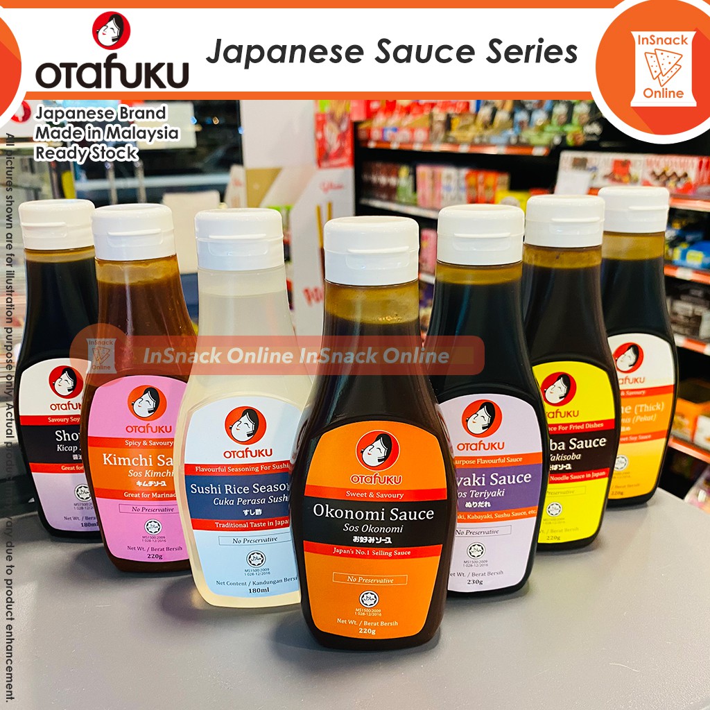 Otafuku Halal Sauce Series Teriyaki Yakisoba Kimchi Okonomi Seasoning
