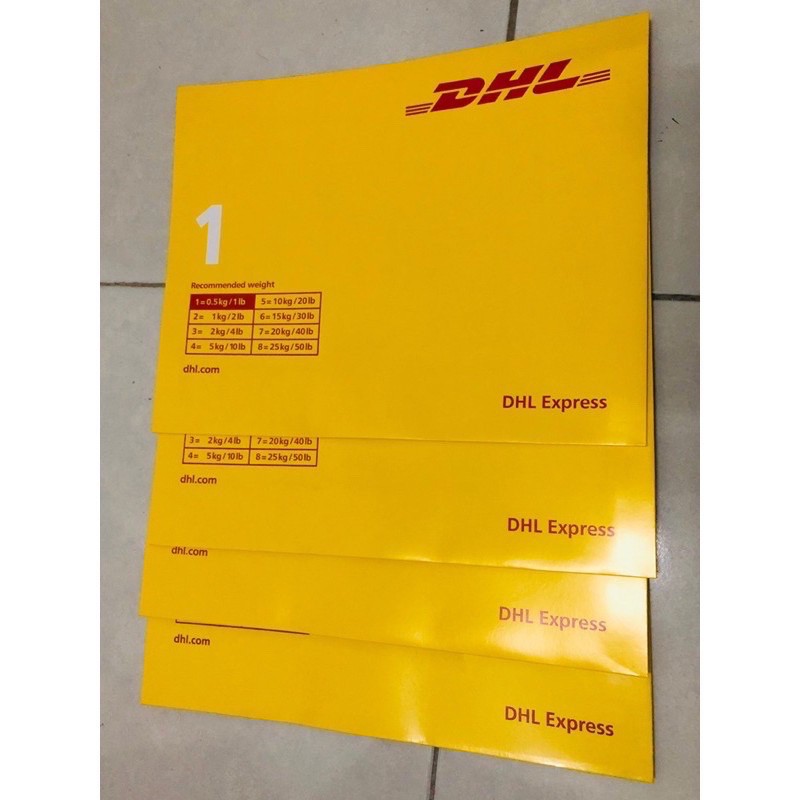 DHL Express Cardboard Document Envelope A4 Size | Shopee Malaysia