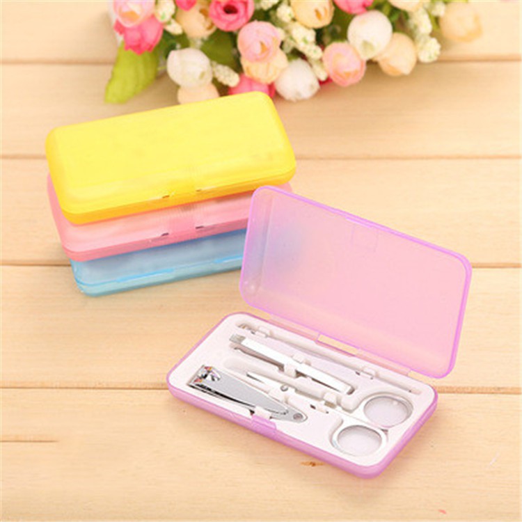 Mini Plastic Box 4 Piece Set Nail Clippers Nail Clipper Set Beauty Nail