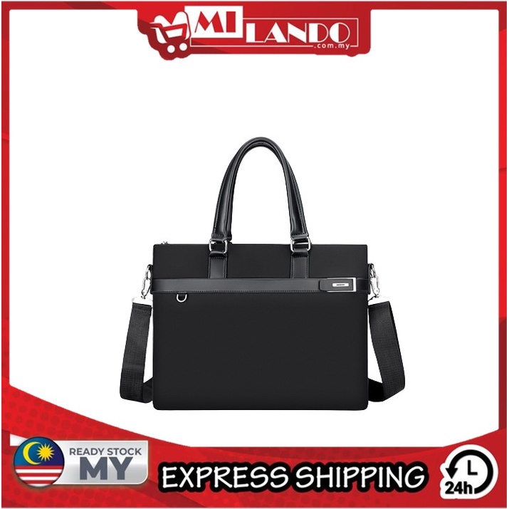 MILANDO Men Business Briefcase Messenger Bag Shoulder Sling Bag (Type 15)