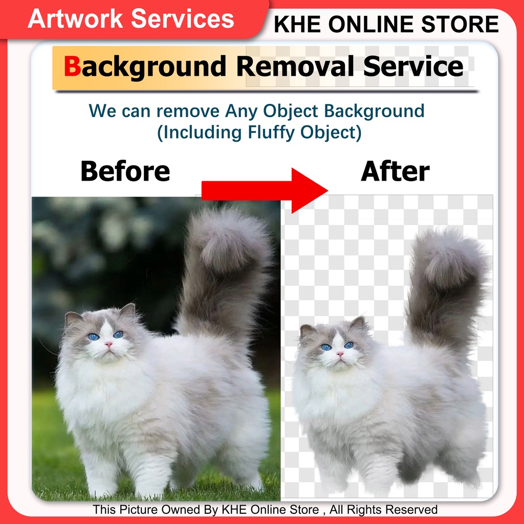 【Digital Product】Remove Picture background Service /抠图去除背景服务 / Serviks Membuang latar belakang