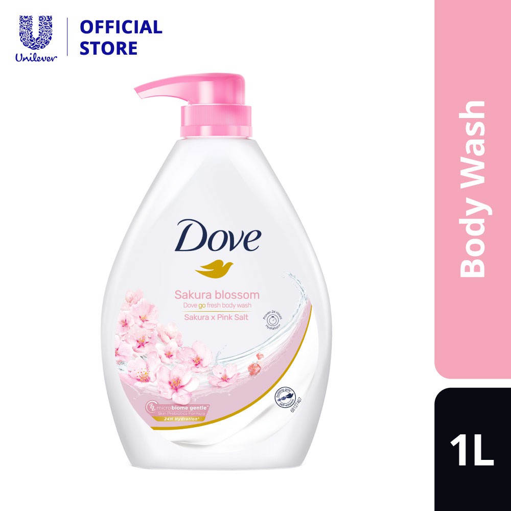 Dove Go Fresh Shower Gel Sakura Blossom (1L) Shopee Malaysia