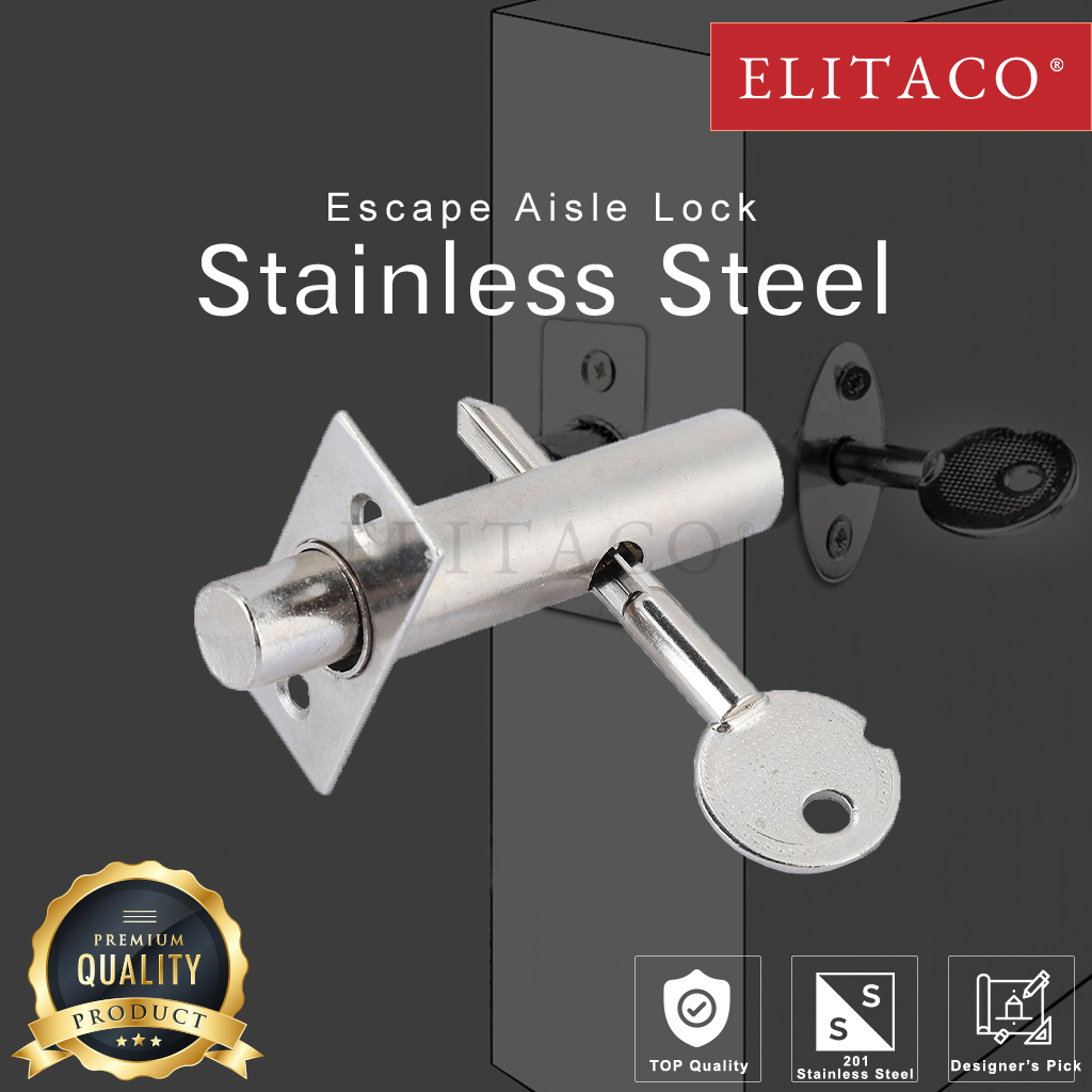 【ELITACO】Stainless Steel Escape Aisle Emergency Lock Tube Well Invisible Fire Door Factory Personnel Safety Hotel