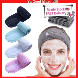 [READY STOCK] Women Facial Spa Headband Magic Head Wrap Tape Adjustable Makeup Facial Shower Bath