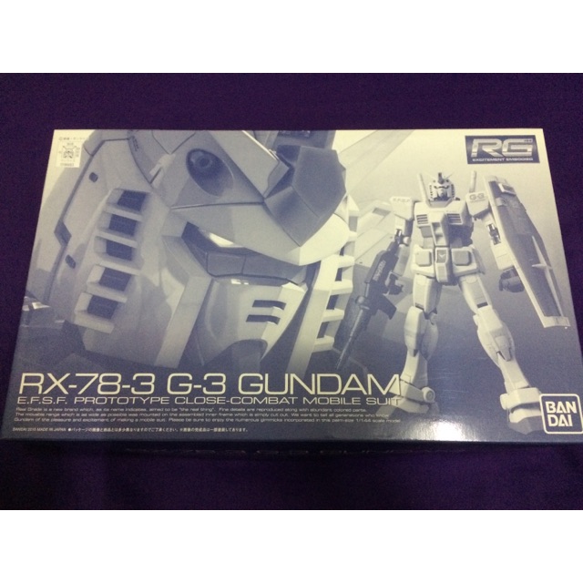 P Bandai Rg Rx 78 3 G3 Gundam Shopee Malaysia