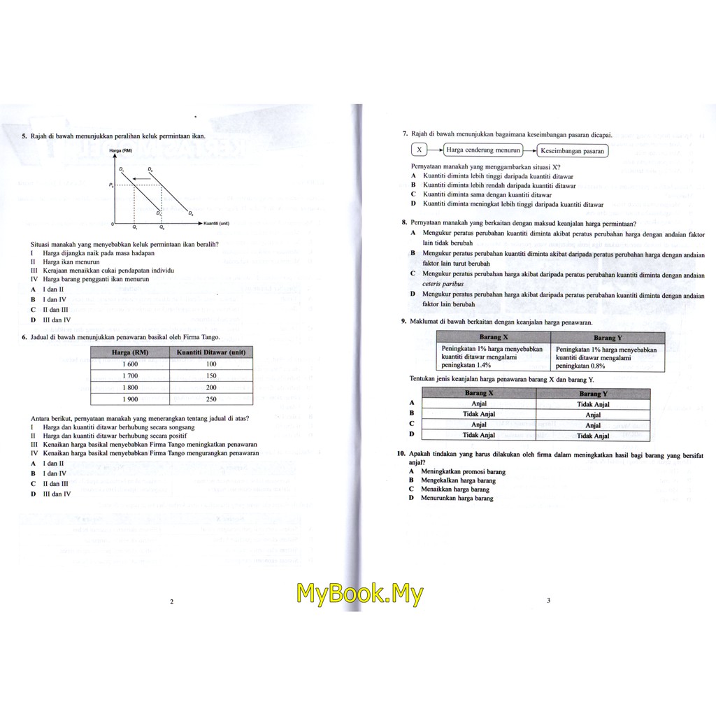 MyB Buku Latihan : Grab A Kertas Model SPM KSSM - Ekonomi Kertas 1 