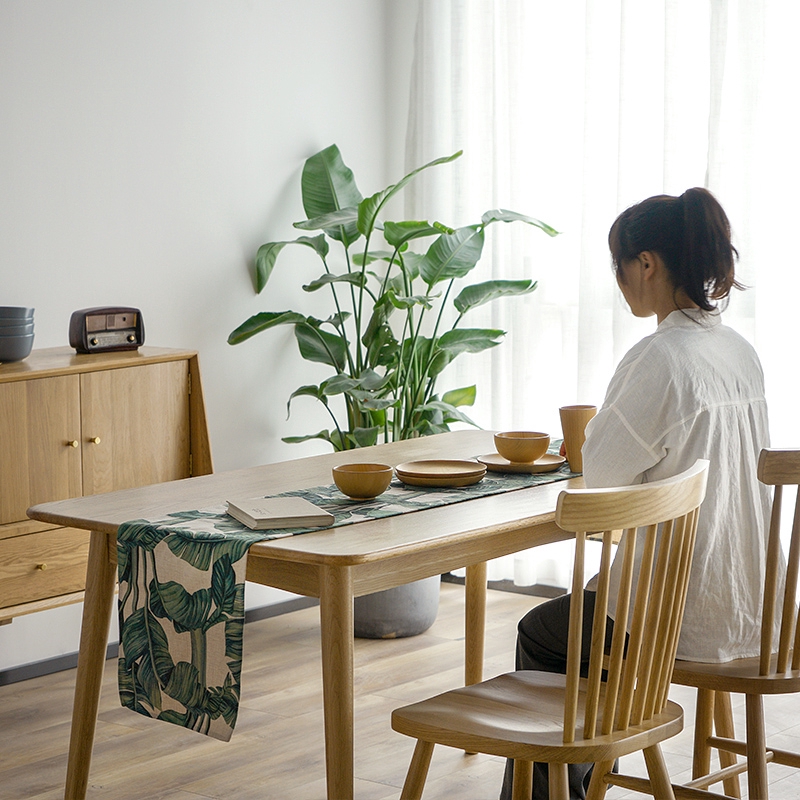 Nordic Solid Wood Dining Table Home Small Apartment Japanese Style