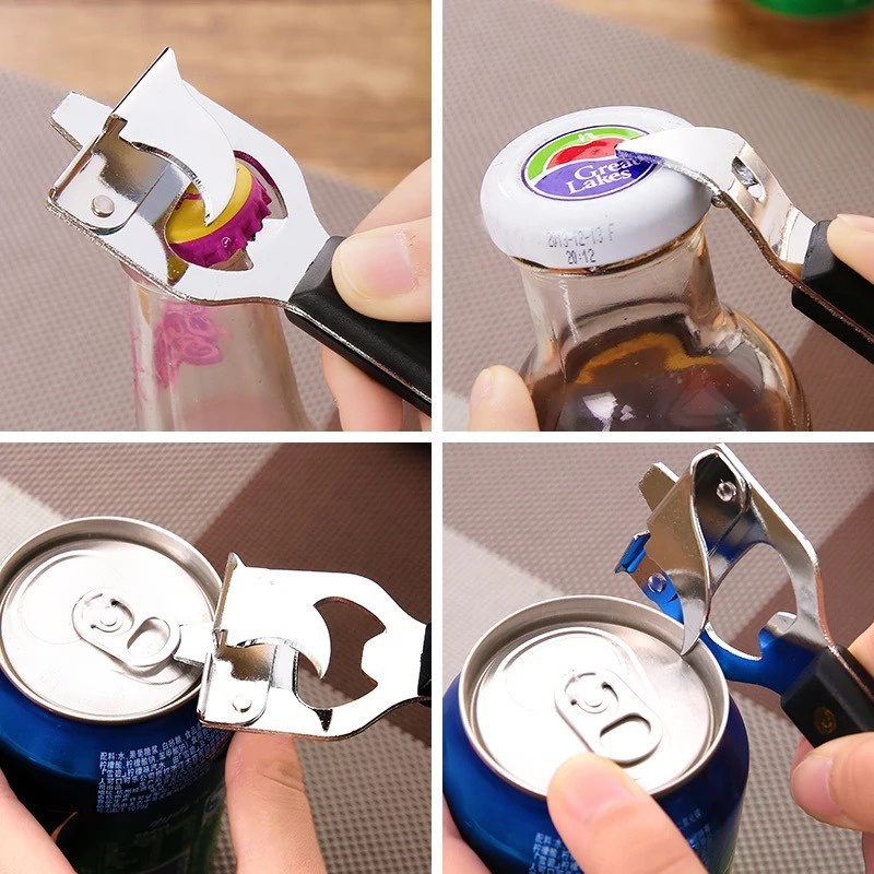 (Seller untung RM1 SAJA) 1pc Anti-slip Silicone Can Opener Bottle Cap Jar Kitchen Helper Tools Pembuka Botol 開瓶器