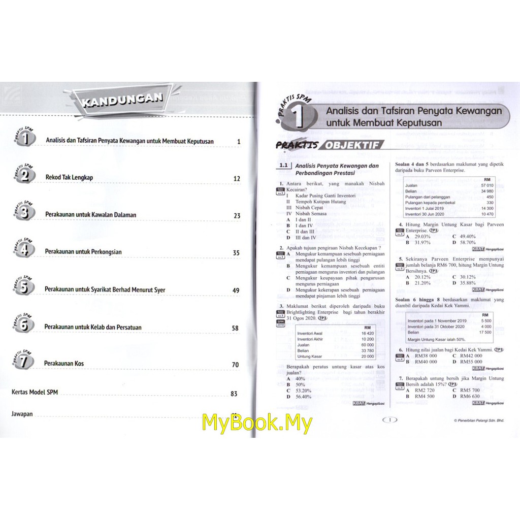 Myb Buku Latihan Hebat Spm Tingkatan 5 Kssm Prinsip Perakaunan Pelangi Shopee Malaysia