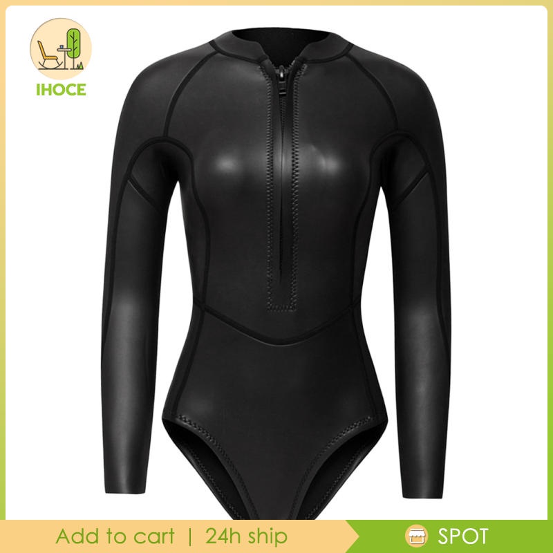 [ihoceMY] 2MM Neoprene Wetsuit Women One Piece Long Sleeve Scuba Diving