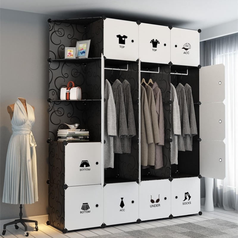Diy Magic Wardrobe Cupboard Cube Hanger Storage Bedroom Closet