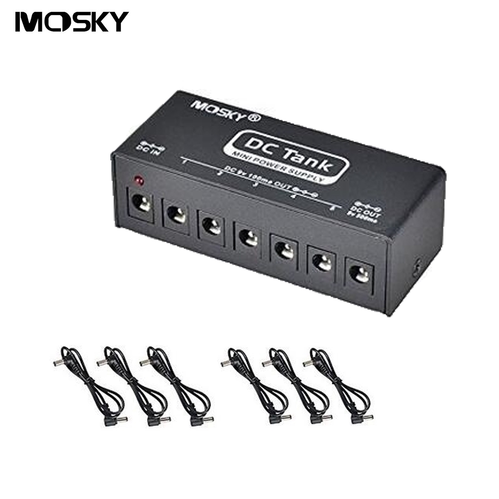 Mosky 9V Guitar Effects Pedal Power Supply 6 Isolated Output for 6