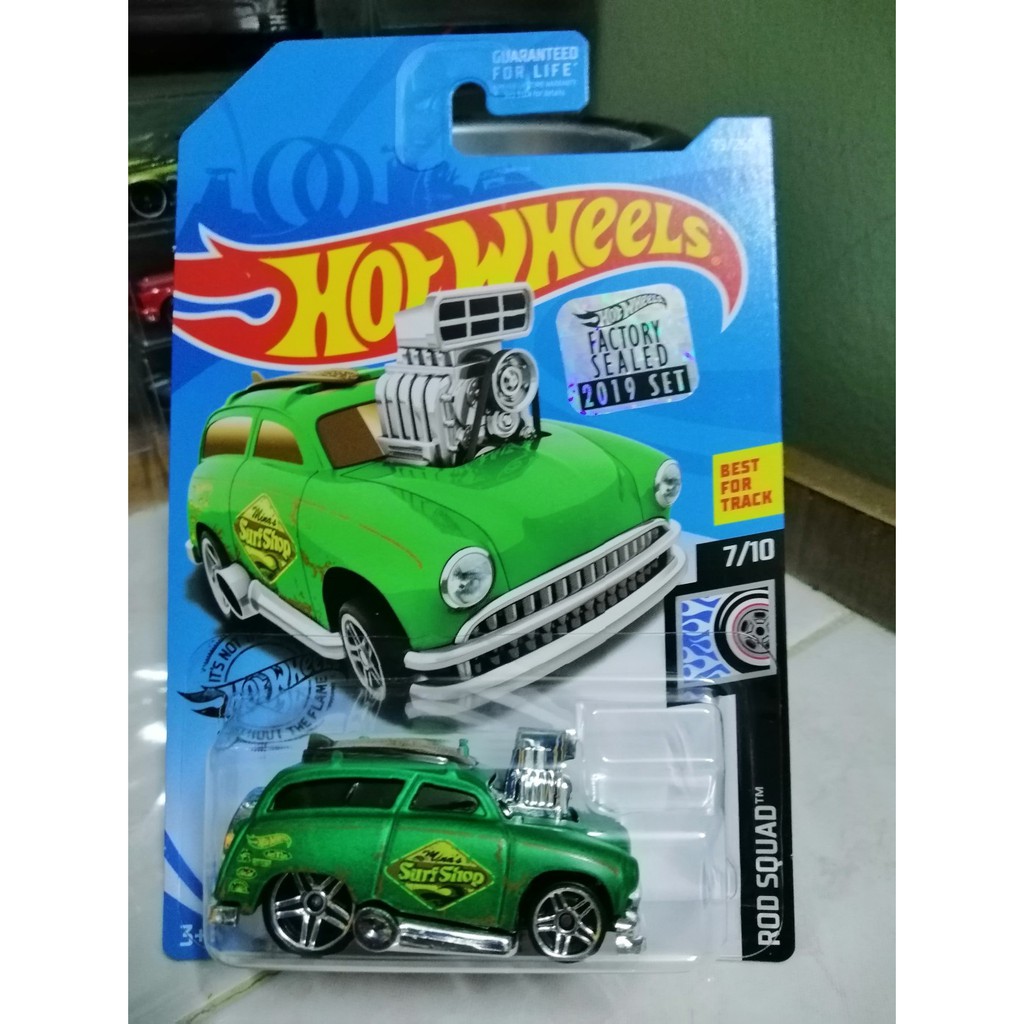 Hotwheels Surf N Turf Rod Squad Green FYD93 Short Card 1 64 Scale Sealed 